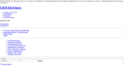 Desktop Screenshot of grmeletronica.com.br